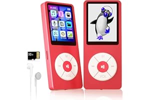 XIDEHUY MP3 Player with 32GB TF Card,Built-in HD Speaker,Portable HiFi Music Player with Video/Voice Recorder/FM Radio/Photo Viewer/E-Book Player for Kids