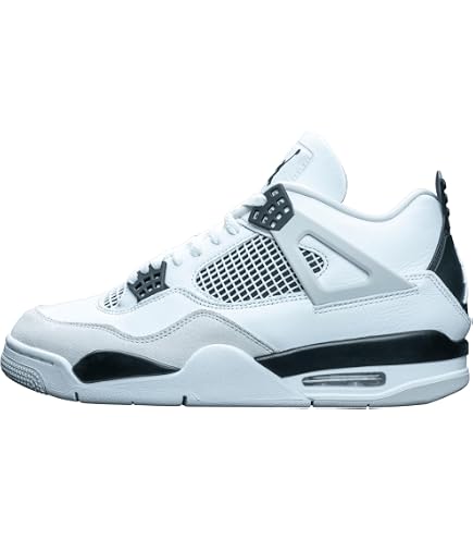 Air Jordan 4 Retro - 308497 106, White/Black-neutral Grey, 10