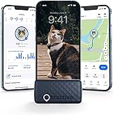 Tractive Smart Cat GPS Tracker | Real-Time Location & Wellness Monitoring for Cats 6.5 lbs+ | Territory & Location History | 