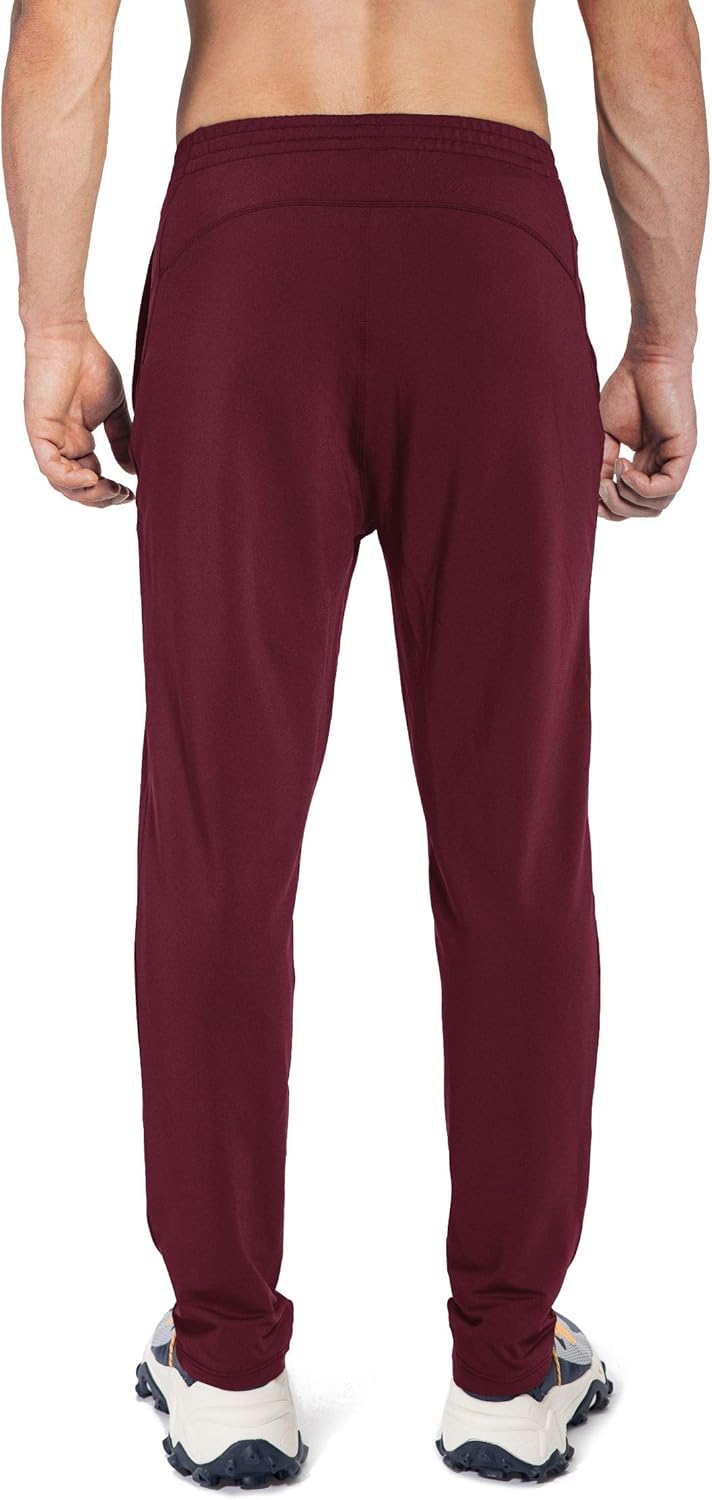 G Gradual Men's Sweatpants with Zipper Pockets Tapered Track Athletic Pants for Men Running, Exercise, Workout: Clothing