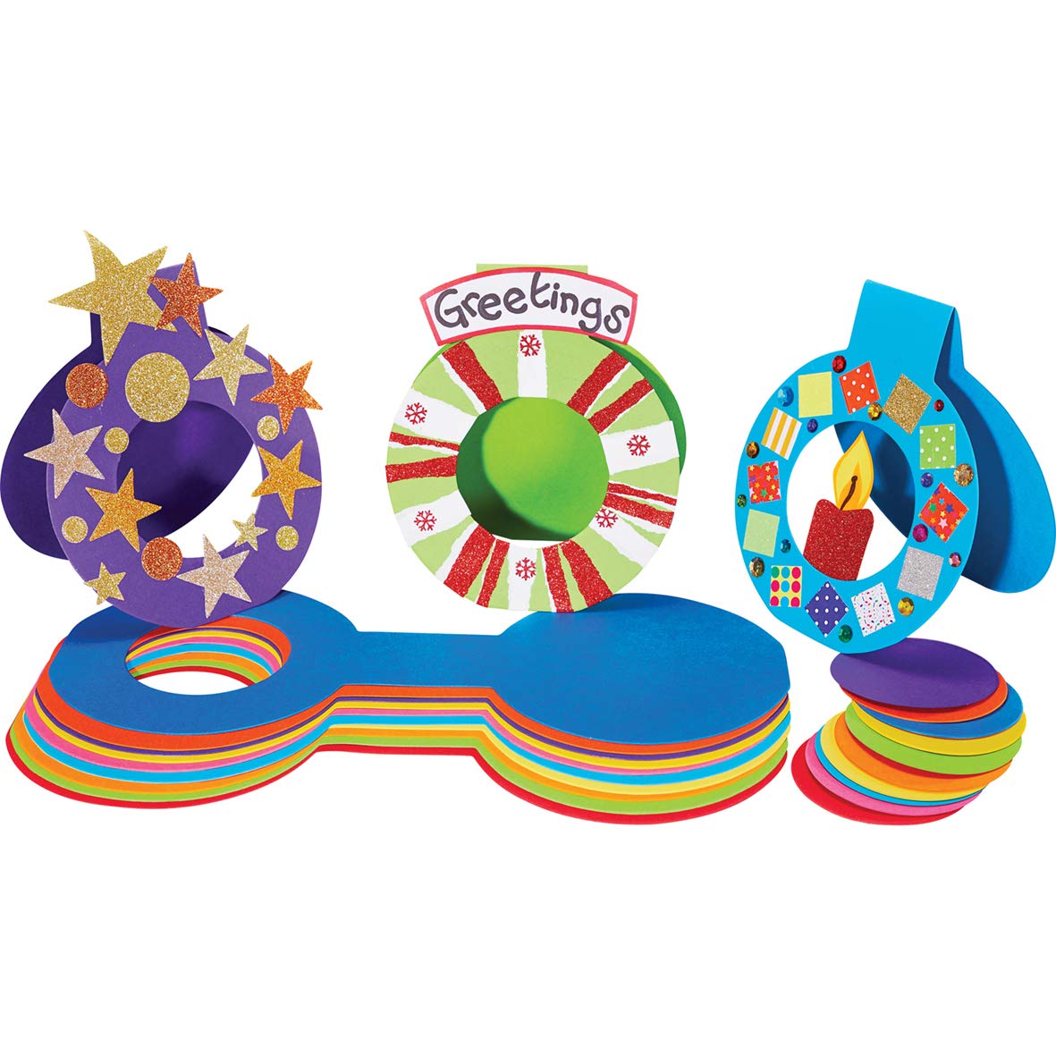 Springboard Giant Bauble Cards Christmas Activity Pack (Pack of 30, Cards, Kid)
