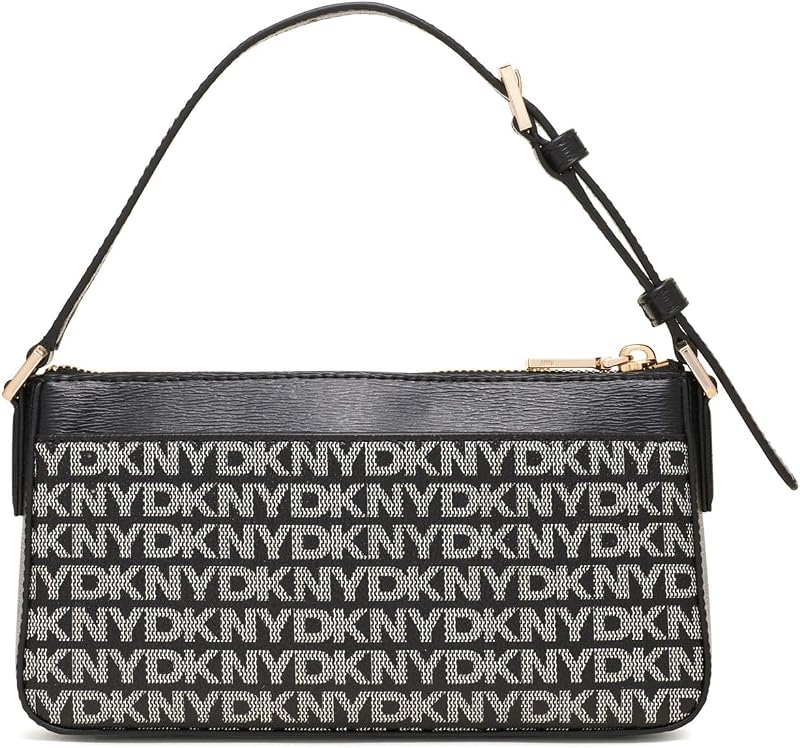 Bryant Ave Top Zip Demi Crossbody para mujer, Black Logo Black