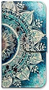 iPhone 6s Plus Case, Bfun Packing Bcov Green Circular Mandala Wallet Leather Cover Case for iPhone 6 Plus/6S Plus