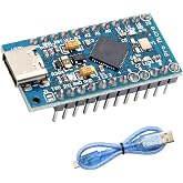 Pro Micro ATmega32U4 Development Board 5V 16MHz with USB, Microcontroller Board Compatible with Arduino IDE, Compact USB Controller Module for DIY Electronics, Keyboard Projects and Embedded Systems