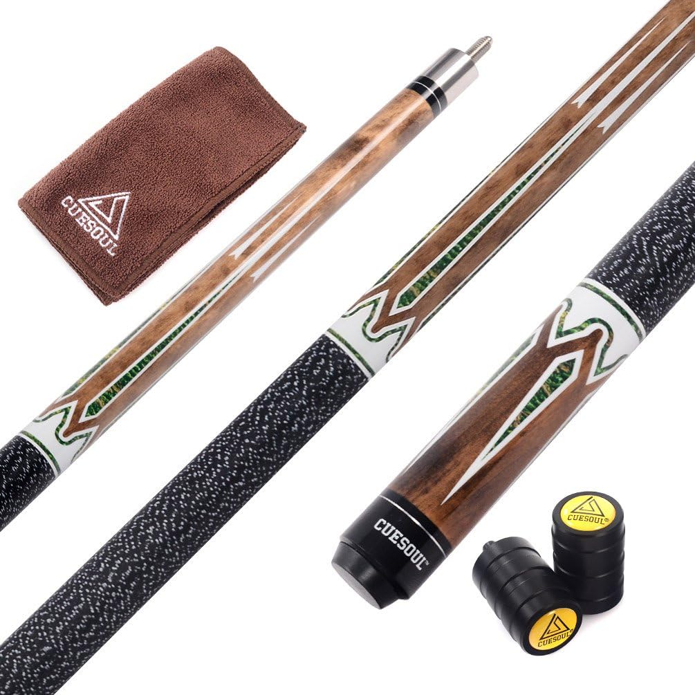 CUESOUL 58 Pulgadas 19 Oz Medio Articulado de Arce de Billar Pool Cue