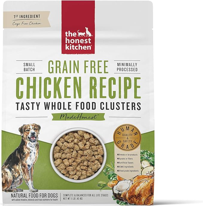 Amazon Com The Honest Kitchen Grain Free Whole Food Clusters Dog Food Cage Free Chicken 1 Lb Pet Supplies