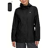 Little Donkey Andy Women's Packable Rain Jacket Waterproof Lightweight Rain Coat with Hood for Golf Cycling