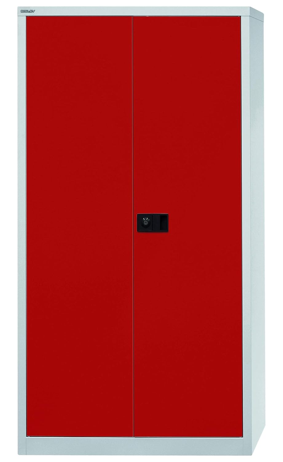 Abschließbarer Aktenschrank Aus Stahl - 95x40x194cm Werkzeugschrank Lichtgrau