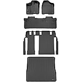 SMARTLINER Custom Floor Mats 3 Rows and Cargo Liner Behind 2nd Row Set for 2013-2020 Toyota Sienna