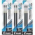 Pilot Precise V7 RT Liquid Ink Retractable Rollerball Pen Refills, 0.7mm, Fine Point, Black Ink, 3-Packs of 2