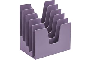 Acrimet 5 Section Incline File Sorter Organizer, Mail, Folder, Letter Desk Organizer, Rack for Office Organization Desktop (P