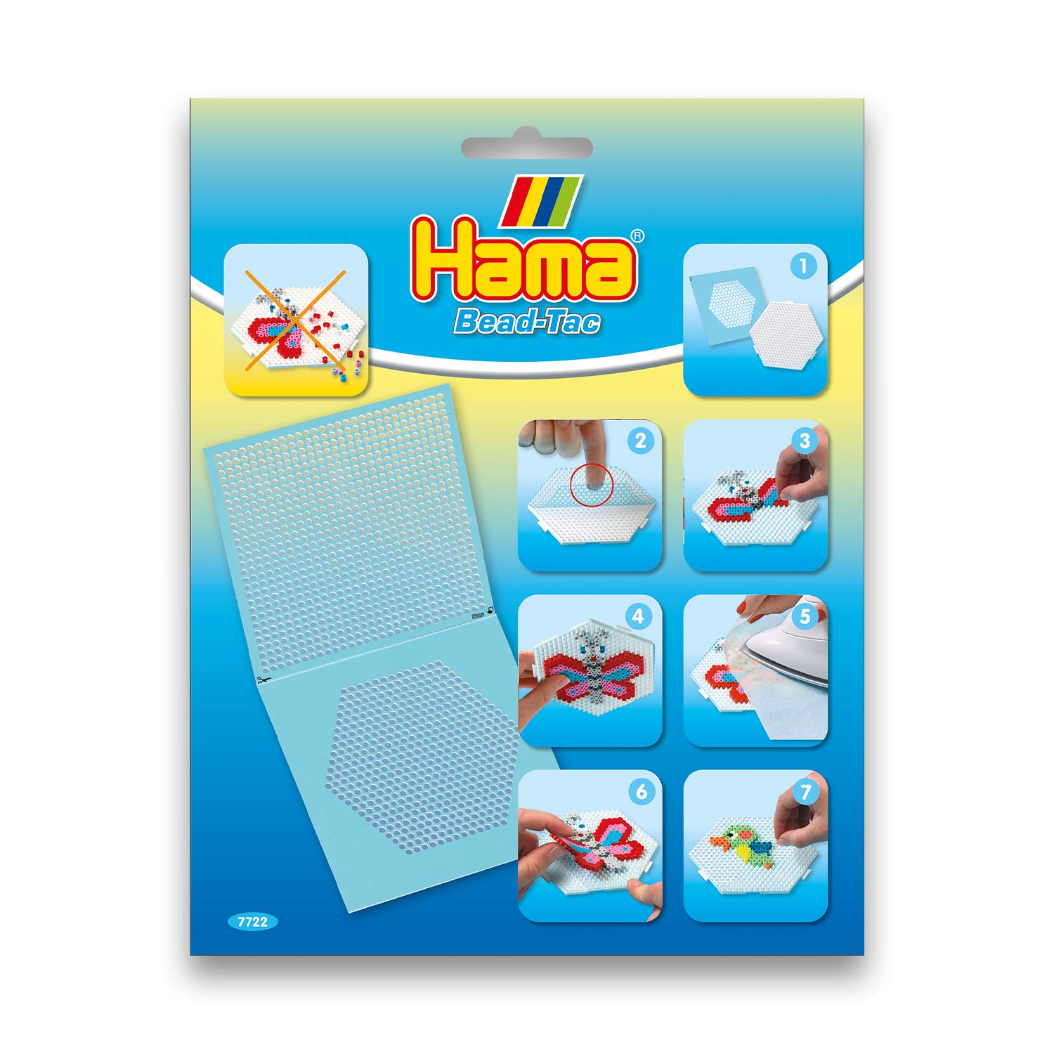Hama - 7722 Sticky Paper for Midi Beads, White