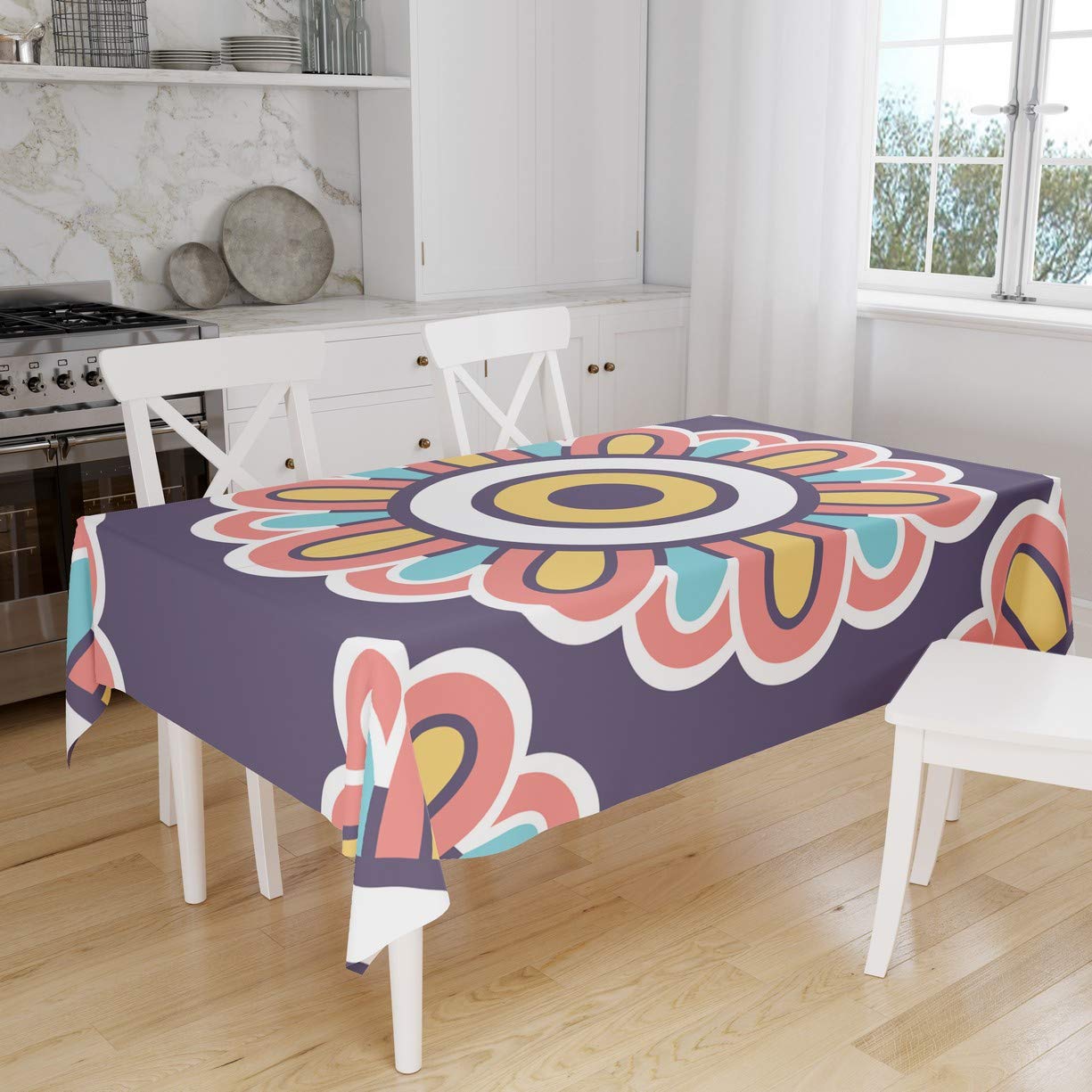 Bonamaison Kitchen Decoration, Tablecloth, 140cm x 160cm - Designed and Manufactured in Turkey