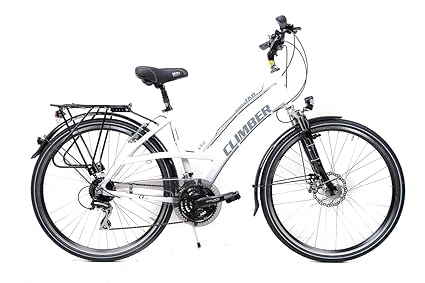 28 Zoll Alu Damen Trekking Bike Fahrrad Shimano 24 G. Scheibenbremse Nabendynamo