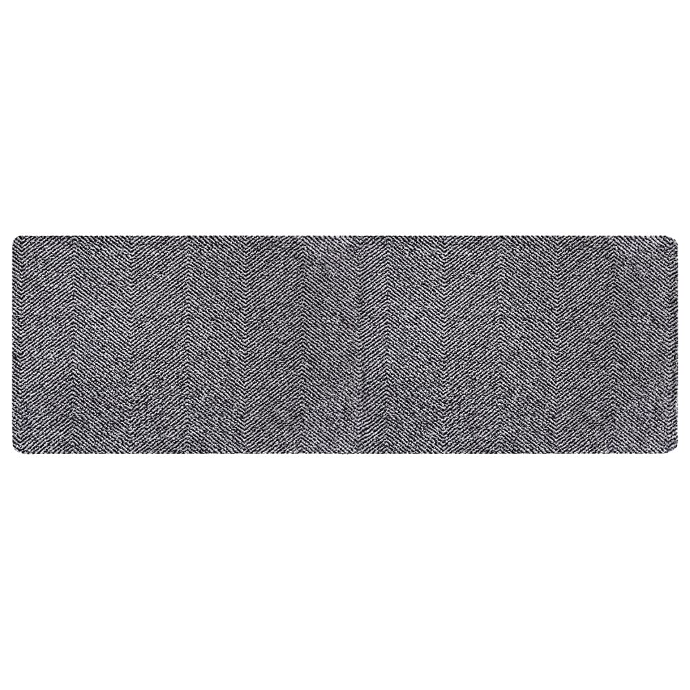 HANSE Home Clean & Go Doormat for Indoor and Outdoor Use 50 x 150 cm - Door Mat Dirt Trapper Mat Door Mat Washable & Weatherproof, Non-Slip for Entrance & Outdoor Use - Silver Grey