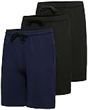 Real Essentials 3 Pack: Shorts Mens Gym Casual