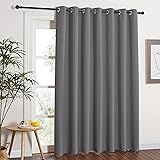 NICETOWN Grey Blackout Patio Sliding Door Curtains