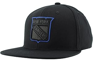 ZHATS NHL Officially Licensed Adjustable Snapback Hat Flat Bill Z11 Black Element