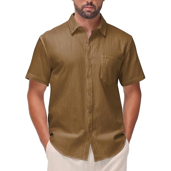 SIR7 Men's Dress Shirt Regular Fit - Long Sleeve Wrinkle Free Stretch Shirt With Pocket
