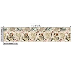 Ambesonne Romantic Fabric by The Yard, Newspaper