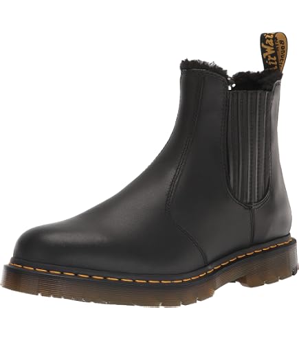 Dr. Martens Bota unissex adulto 2976 Quad Chelsea, Vermelho cereja