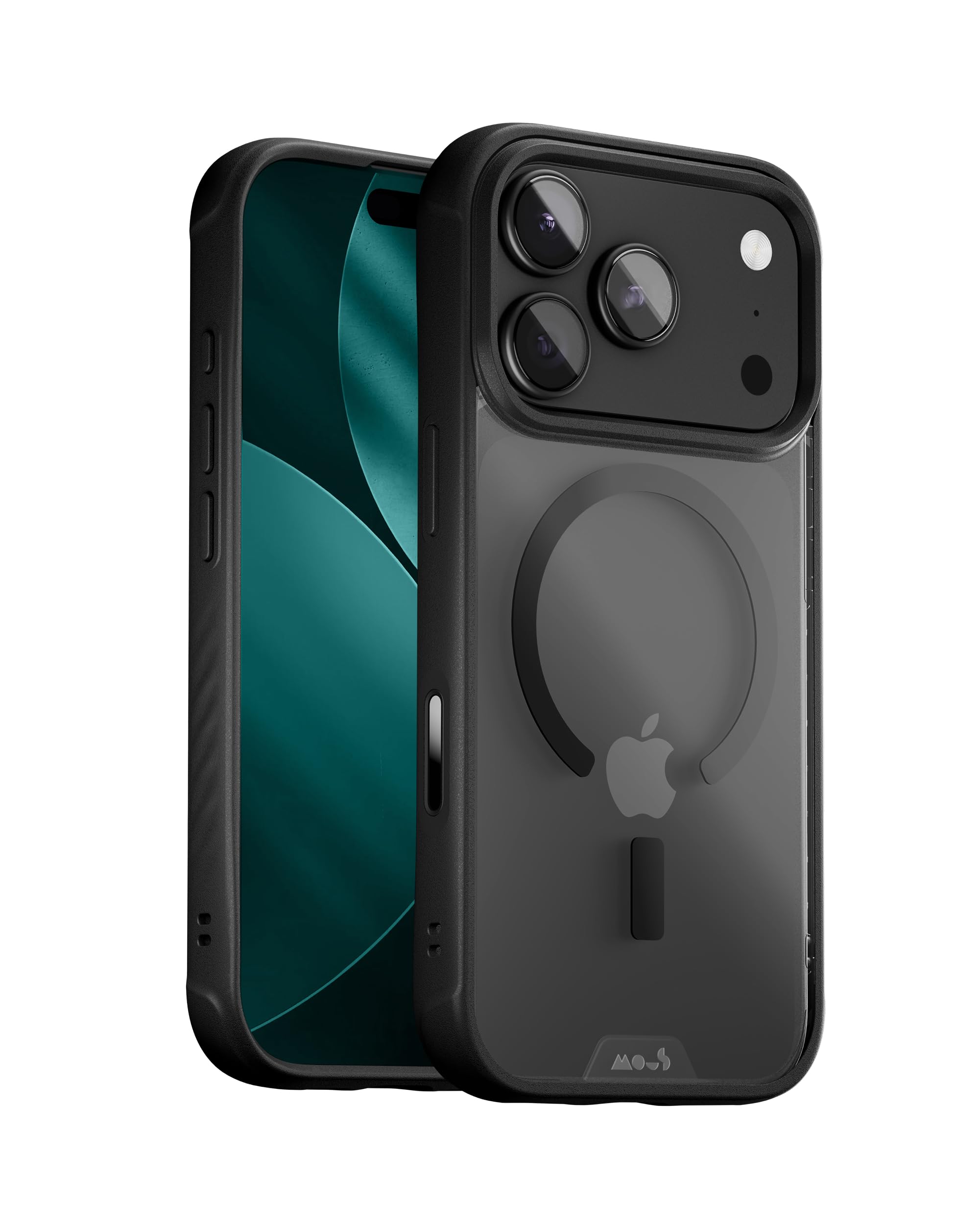 Photo 1 of Mous for iPhone 17 Pro Max Case Clear, Compatible with MagSafe [Camera Control Cover] - Clarity - Anti-Yellowing Shockproof Cover for iPhone 17 Pro Max - Scratch Resistant Crystal Clear & Slim Design