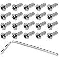 ECSiNG 40Pcs Bottom Board Screws Replacement with Wrench Bottom Plate Battery Cover Screws Compatible with M365/1S/Essential/Pro/Pro 2 Electric Scooters