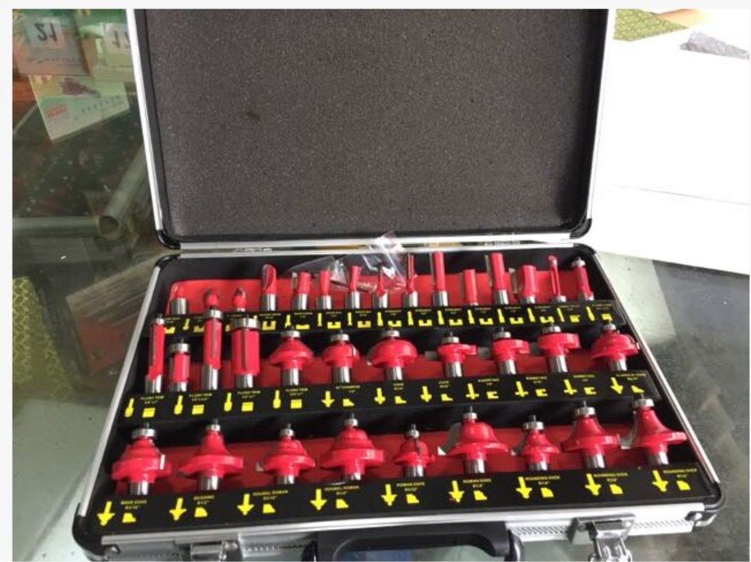 DBoyun 35Pcs 1/2" Shank 12.7mm Router Bit Set Carbide Professional Woodworking Cutting Tools Engraving Milling: Industrial & Scientific