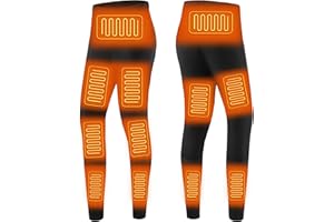 YANYNGS Heated Underwear Pants for Women, 12 Heating Zones Electric Thermal Long Johns Pants for Hunting, Skiing, Camping