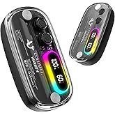 2 in 1 Magnetic Hand Warmers Rechargeable, Electric Hand Warmer with RGB Lights, 4 Levels & Digital Display, Portable Pocket Handwarmers Heater Tech Gifts for Men Women Golf Skiing Camping Hunting