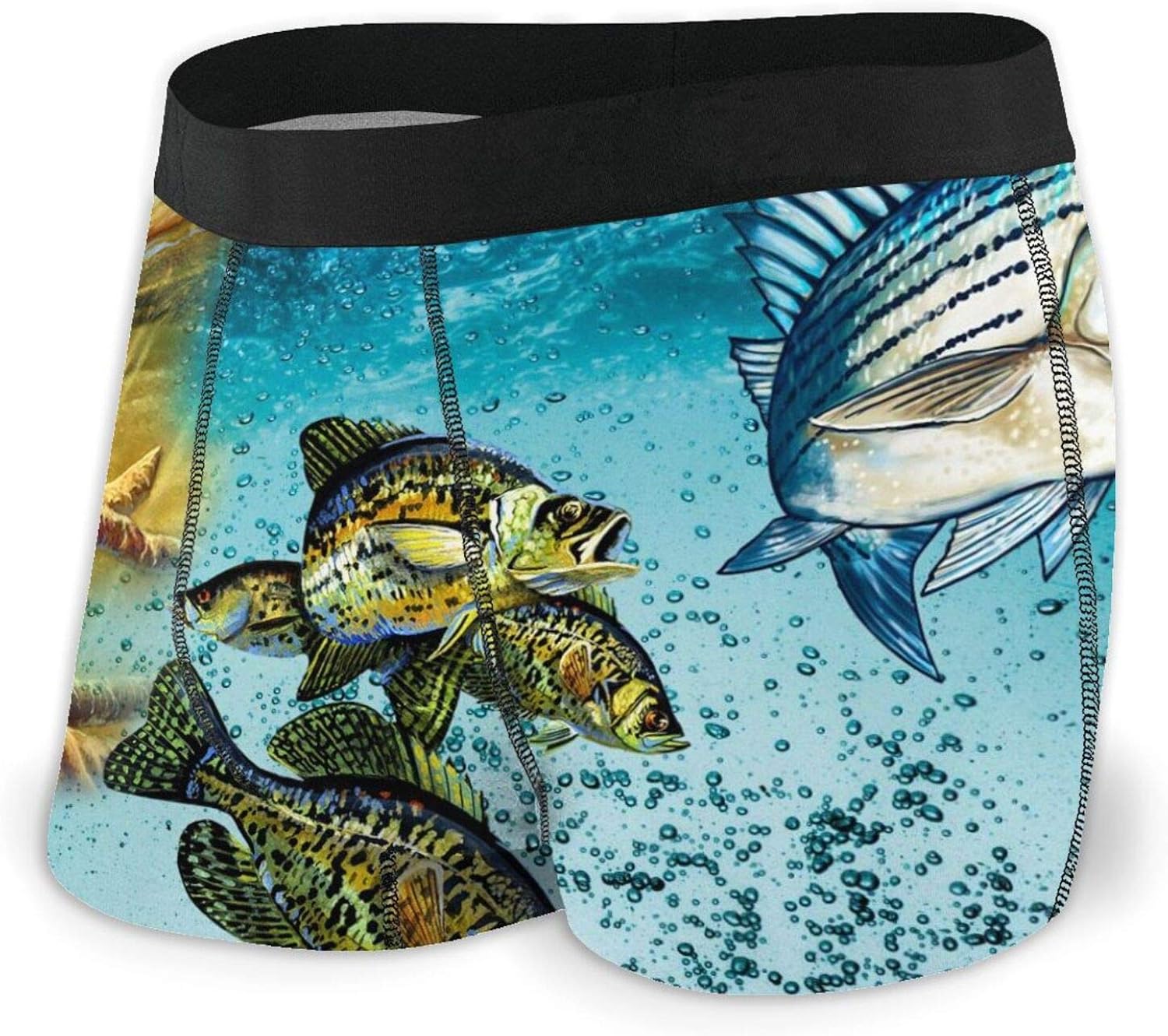 Fishing Trout Crappie Bass Mens Boxer Briefs Comfort Underwear Classic