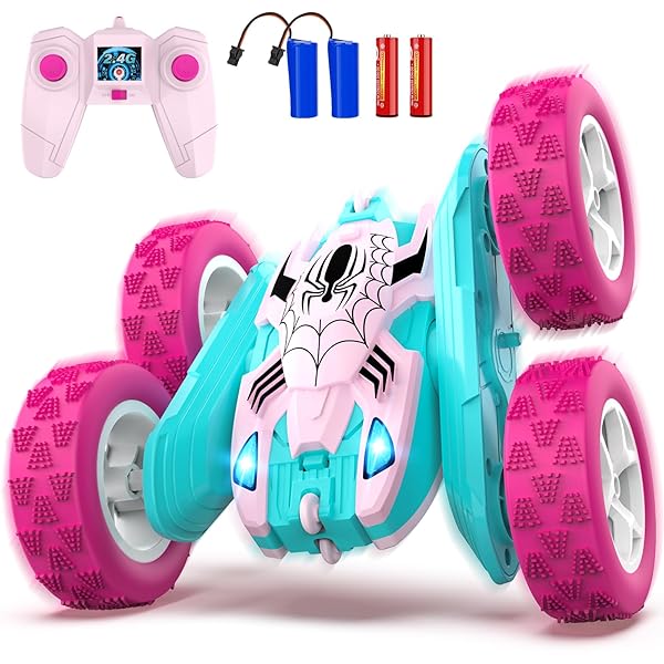 BLISSBUD PINK SPIDER REMOTE CONTROL CAR FOR GIRLS,...