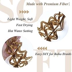 Honey Blonde Braiding Hair Pre Stretched Synthetic