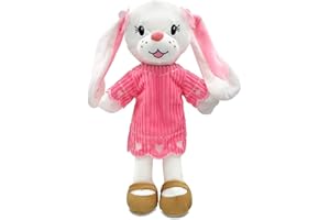 Playtime by Eimmie Sharewood Forest Friends Brie The Bunny Hand Puppet - Stuffed Animal for Toddlers, Teachers, School - Perfect for Puppet Theatre and Creative Play - Small and Large