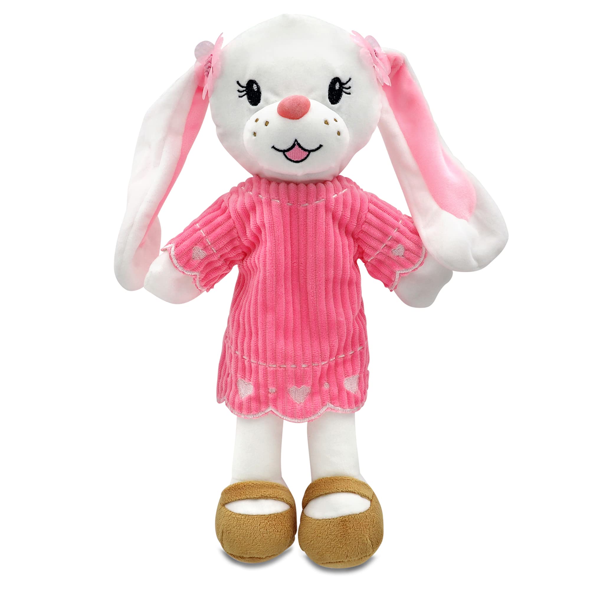 Photo 1 of Sharewood Forest Friends Brie The Bunny Hand Puppet - Stuffed Animal for Toddlers, Kids, Teachers, Daycare & School - Perfect for Puppet Theatre and Creative Play