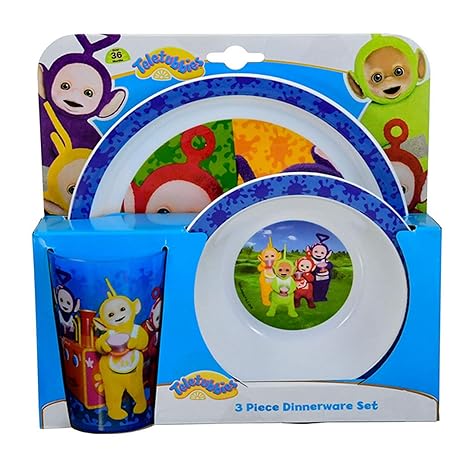 Amazon.com: Teletubbies - Juego de 3 piezas para cena ...