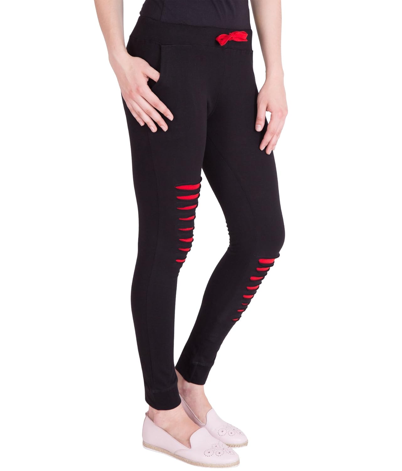 american-elm women's cotton track pants (ae-wl-23, black, medium)