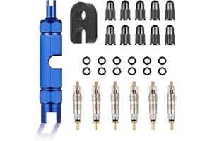DERJDISF 30-Piece Bicycle Presta Valve Set - Universal Fit, Brass or Nickel-Silver Alloy, Bike Accessories, Bicycle Tire Main