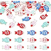Craftdady 30Pcs Enamel Fish Charms Golden Ocean Fish Charm Colorful Stainless Steel Marine Life Sea Animals Charms for DIY Necklace Earrings Bracelets Crafts Jewelry Making, 6 Colors