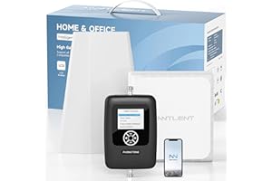 ANNTLENT Cell Phone Booster for All Carriers | Smart APP & Screen Help Install | Up to 5,000 sq ft | Boosts 5G 4G LTE Signal on Band 2,4,5,12,13 and 17 for Verizon, AT&T, T-Mobile & More | FCC Approved