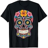 Halloween Sugar Skull Calavera T-Shirt