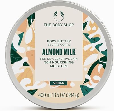 The Body Shop Almond Milk Body Butter 400ml Nourishing Vegan 95% Natural