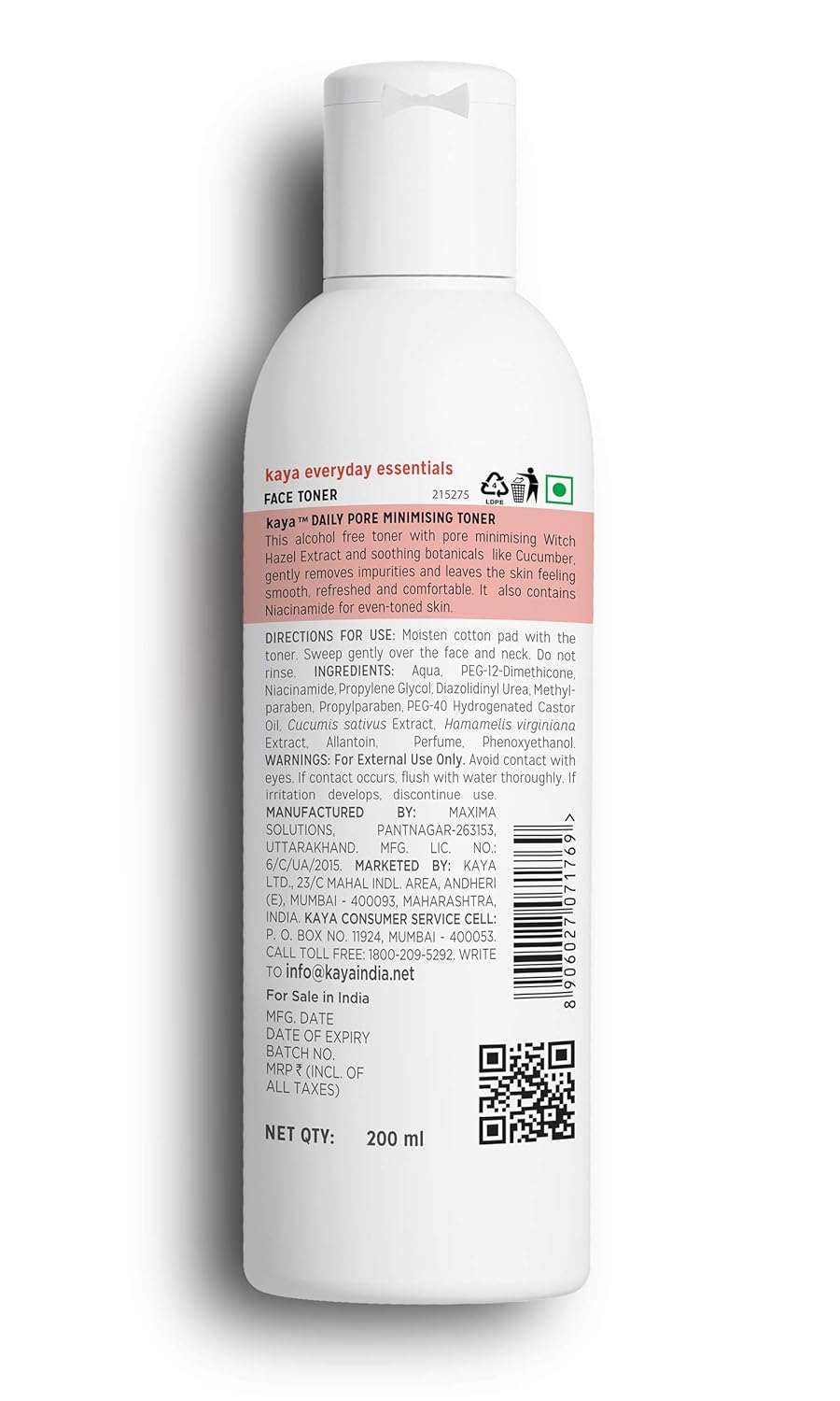 pore closing toner