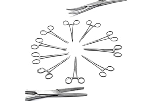 OdontoMed2011® 10 Assorted Kelly Locking HEMOSTAT Forceps 5.5" ODM (Silver)