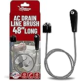 FryOilSaver Co. B313C 48-Inch Long Flexible Tube Brush, Pipe Snake | AC Condensate Line Cleaning, Flexible Pipe Cleaner Brush for Hair, Food and Clog Removal, Cleaner Tool Every Single Day