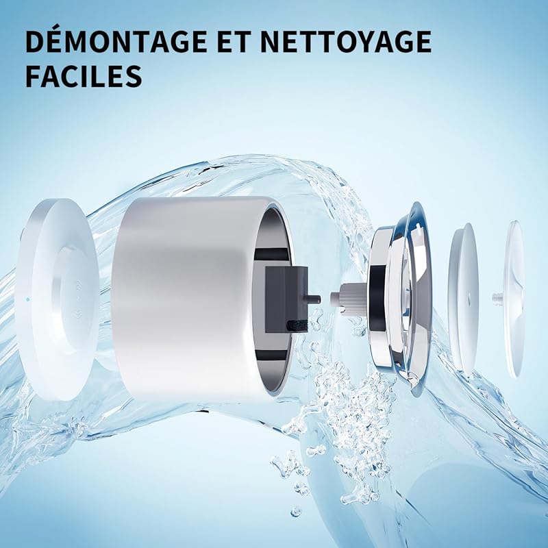 Fontaine a Eau Chat sans Fil, Distributeur d'eau Intelligent Automatique pour Chats et Chiens, Réservoir Intérieur en Acier Inoxydable, Pas Facile à Elever des Bactéries