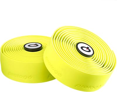 Prologo Plaintouch Handlebar Tape Fluorescent Yellow 2 Rolls Cork Finish