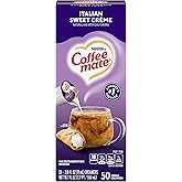Nestle Coffee mate 84652 Liquid Coffee Creamer, Italian Sweet Creme, 0.375 oz Cups, 50/Box