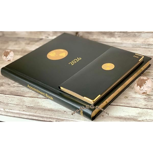 thumbnail image 2 of AMEX Black Executive Leather Appointment Book Planner – 2025 Daily – By TIME INC BOOKS 2 of 6