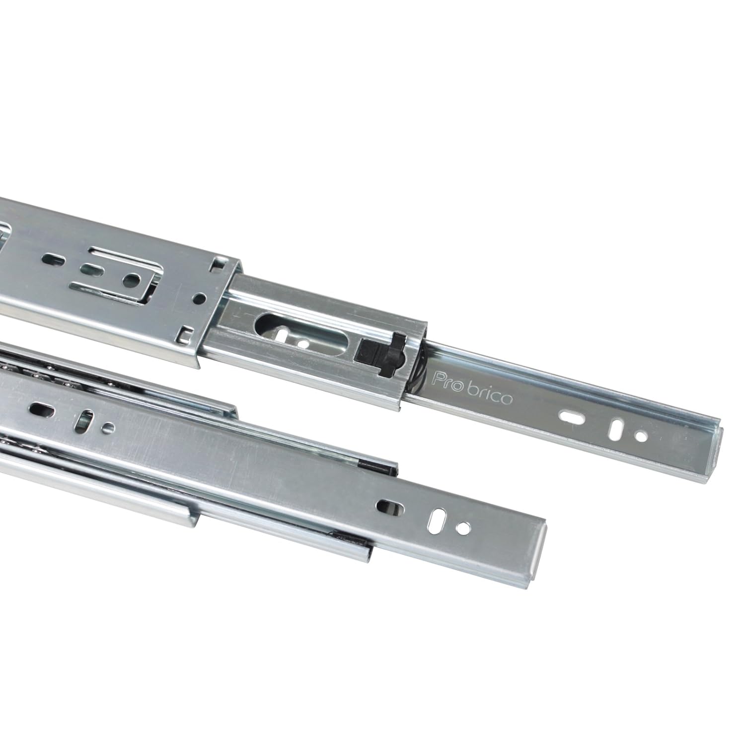 1Pair Gobrico 12Inch Soft Close Full Extension Ball Bearing Rear Mount